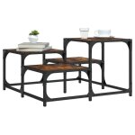 Vidaxl table basse chêne fumé 68x68x40 cm bois dingénierie 837749 Vidaxl table basse chêne fumé 68x68x40 cm bois dingénierie 837749