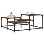 Vidaxl table basse chêne fumé 875x875x40cm bois dingénierie 837744 Vidaxl table basse chêne fumé 875x875x40cm bois dingénierie 837744