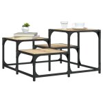 Vidaxl table basse chne sonoma 68x68x40 cm bois d'ingnierie 837748