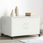 Vidaxl table basse table dappoint avec poigne bout de canap avec porte meuble de rangement salle de ...