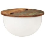Vidaxl table basse table dappoint avec rangement bout de canap meuble salle de sjour salon industriel ...