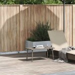 Vidaxl table basse de jardin rectangulaire 80 x 40 x 37 cm gris ? r�sine tress�e effet rotin