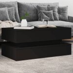 Vidaxl table basse avec lumires led table dappoint bout de canap meuble de salon salle de sjour moderne ...