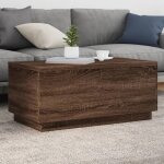 Vidaxl table basse avec lumi�res led bout de canap� table dappoint meuble de salon salle de s�jour int�rieur ...