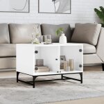 Vidaxl table basse avec portes en verre bout de canapé avec rangement table dappoint salon salle de séjour ... Vidaxl table basse avec portes en verre bout de canapé avec rangement table dappoint salon salle de séjour ...