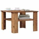 Vidaxl table basse vieux bois 60x60x42 cm bois ding�nierie table lat�rale table de salon table daccent ...