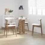 Vidaxl table de bistro chne artisanal 60x60x75 cm bois dingnierie 856023