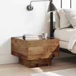 Vidaxl table carr�e rustique pour le salon - une petite table dappoint parfaite pour d�corer ton int�rieur ...