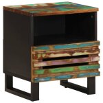 Vidaxl table de chevet armoire de lit avec rangement table de nuit meuble de chambre  coucher intrieur ...