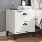 Vidaxl table de chevet armoire de nuit avec tiroirs table de tlphone meuble de rangement chambre industriel ...