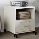 Vidaxl table de chevet blanc 36x39x435 cm acier armoire meubles de chambre à coucher support de téléphone ... Vidaxl table de chevet blanc 36x39x435 cm acier armoire meubles de chambre à coucher support de téléphone ...
