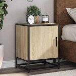 Vidaxl table de chevet chêne sonoma 40x31x50cm bois dingénierie métal meuble de chevet table dappoint ... Vidaxl table de chevet chêne sonoma 40x31x50cm bois dingénierie métal meuble de chevet table dappoint ...