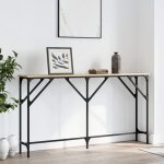 Vidaxl table console chêne sonoma 140x23x75 cm bois dingénierie 837773 Vidaxl table console chêne sonoma 140x23x75 cm bois dingénierie 837773