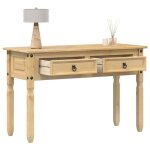 Vidaxl table console corona 115x46x73 cm bois de pin massif table de canap� table dappoint table console ...