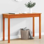Vidaxl table console marron miel 110x40x75 cm bois massif de pin table table dappoint table de couloir ...