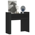 Vidaxl table console noir 100x35x90 cm bois ding�nierie bout de canap� table console de couloir table ...