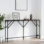 Vidaxl table console noir 140x23x75 cm bois dingénierie 837772 Vidaxl table console noir 140x23x75 cm bois dingénierie 837772