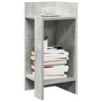 Vidaxl tables dappoint 2 pcs avec �tag�re gris b�ton 255x27x60 cm table dextr�mit� table dappoint de ...
