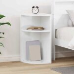 Vidaxl table dappoint gu�ridon blanc brillant 296 x 296 x 60 cm - bois ding�nierie