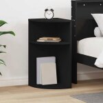 Vidaxl table dappoint noire 296 x 296 x 60 cm en bois ding�nierie - gu�ridon rectangulaire