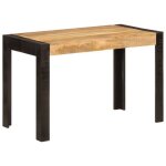 Vidaxl table  dner 120x60x76 cm bois de manguier massif table de salle  manger table de comptoir table ...