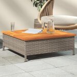 Vidaxl table de jardin table basse carrée avec trou meuble de terrasse balcon patio extérieur gris résine ... Vidaxl table de jardin table basse carrée avec trou meuble de terrasse balcon patio extérieur gris résine ...