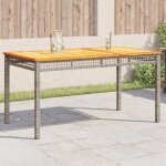Vidaxl table de jardin table � manger table de repas meuble de patio terrasse arri�re - cour ext�rieur ...