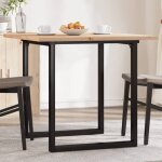 Vidaxl table à manger cadre en o table à dîner table de repas cuisine restaurant intérieur 80x80x755cm ... Vidaxl table à manger cadre en o table à dîner table de repas cuisine restaurant intérieur 80x80x755cm ...