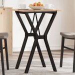 Vidaxl table � manger cadre en y table � d�ner table de repas cuisine restaurant int�rieur 50x50x75 cm ...