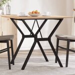 Vidaxl table à manger cadre en y table à dîner table de repas cuisine restaurant intérieur 80x80x75 cm ... Vidaxl table à manger cadre en y table à dîner table de repas cuisine restaurant intérieur 80x80x75 cm ...