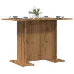 Vidaxl table  manger chne artisanal 110 x 60 x 75 cm bois ingnierie table  manger en bois table de ...