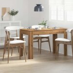 Vidaxl table � manger ch�ne artisanal 120x60x76 cm bois ding�nierie table table de d�ner meuble � manger ...