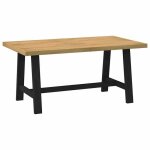 Vidaxl table à manger noain pieds en forme de a 160x90x75cm massif pin table de salle à manger table ... Vidaxl table à manger noain pieds en forme de a 160x90x75cm massif pin table de salle à manger table ...