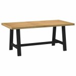 Vidaxl table � manger noain pieds en forme de a 180x90x75cm massif pin table de salle � manger table ...
