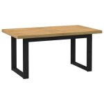 Vidaxl table à manger noain pieds en forme de u 160x90x75cm massif pin table de salle à manger table ... Vidaxl table à manger noain pieds en forme de u 160x90x75cm massif pin table de salle à manger table ...