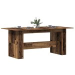 Vidaxl table � manger vieux bois 180x90x76 cm bois ding�nierie table table de d�ner meuble � manger table ...