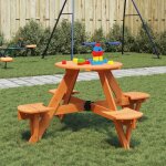 Vidaxl table de pique - nique pour 4 enfants avec trou de parasol rond table de pique - nique dextérieur ... Vidaxl table de pique - nique pour 4 enfants avec trou de parasol rond table de pique - nique dextérieur ...