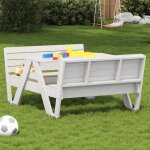 Vidaxl table de pique - nique pour enfants table � manger rectangulaire meuble de camping jardin terrasse ...
