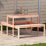 Vidaxl table de pique - nique table � manger rectangulaire meuble de camping jardin terrasse patio ext�rieur ...