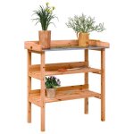 Vidaxl table � plantes avec �tag�re support de pots de fleurs pr�sentoir � plantes support � plantes ...