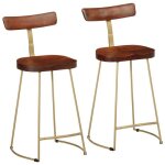Vidaxl tabourets de bar lot de 2 49x43x88 cm bois de manguier massif 4013519