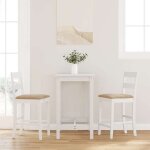 Vidaxl tabourets de bar avec coussins 2 pcs blanc bois massif dhévéa chaise chaise de bar de cuisine ... Vidaxl tabourets de bar avec coussins 2 pcs blanc bois massif dhévéa chaise chaise de bar de cuisine ...