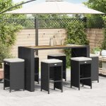 Vidaxl tabourets de bar de jardin et coussins lot de 6 résine tressée tabouret tabouret de bar extérieur ... Vidaxl tabourets de bar de jardin et coussins lot de 6 résine tressée tabouret tabouret de bar extérieur ...