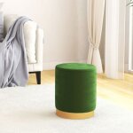 Vidaxl tabouret de rangement rond pouf de salon repose - pied de salle de s�jour tabouret de couloir ...