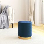 Vidaxl tabouret de rangement rond pouf de salon repose - pied de salle de s�jour tabouret de couloir ...