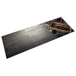 Vidaxl tapis de cuisine lavable bouteille de vin paillasson antidrapant tapis de sol tapis devant vier ...