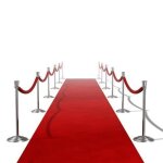 Tapis - vidaxl - rouge - 10 x 1 m - 400 g / m - polyester