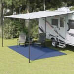 Vidaxl tapis de tente bleu 4x25 m tapis de camping tapis de camping pour lext�rieur sous - couche de ...