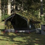 Vidaxl tente de camping 2 personnes camouflage imperm�able tente abri de camping abri de jardin tente ...