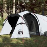 Vidaxl tente de camping 3 personnes tente dombrage avec sac auvent portable avec parois latrales pour ...